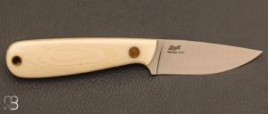 Couteau de cou Enzo Necker micarta blanc 9802