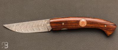 Couteau de poche 1515 modle 1900 "Paris" Bois de fer - Damas