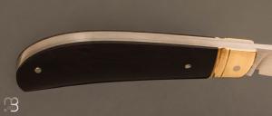 Couteau " slipjoint  " par Honoré Vilain - AISI 52100 et African blackwood 