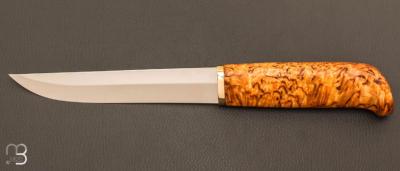 Couteau  " 1930's Style Puukko " par Pekka Tuominen - Bouleau madré