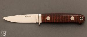 Couteau  "  Bill's Drop Point Hunter " custom par Steven R. Johnson - Snakewood