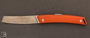 Couteau "Clovis classique" pliant par Florinox - Orange "Rust"