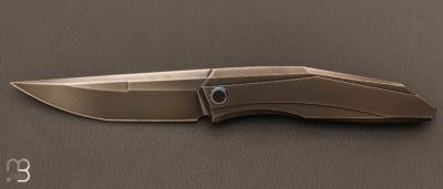 Couteau " Cybernetic WE22033-6 " WE KNIFE - Gray Titanium et CPM 20CV