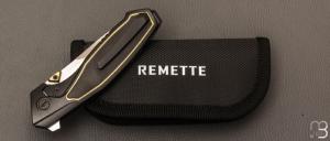  Couteau  " RT-Kingfisher RTKF2 " par Remette RT - Titane et lame en M390