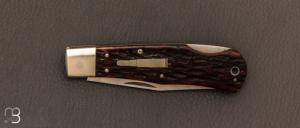    Couteau  "  Reminton Replica #107 " par Jess Horn - Jigged Bone et ATS-34