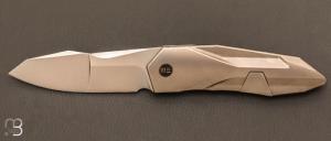    Couteau  "  Solid WE22028-2 " WE KNIFE - Gray Titanium et CPM 20CV