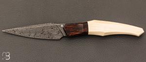  "Custom"  knife by Berthelemy Gabriel - La Forge Agab - Mammoth ivory and Damascus