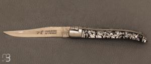 Couteau de poche Laguiole 10 cm par Le Fidle - Rhodod Argent