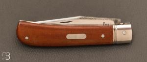   Couteau " Aspic " custom par Laurent Gaillard - Micarta Vintage et lame en 90mcv8