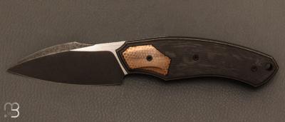   Couteau  "  Davless Superconductor " liner lock par CKF Knives et David LESPECT