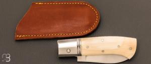 Couteau  "  Piccolo  " custom de Giuseppe Galante - RWL34 et ivoire de mammouth