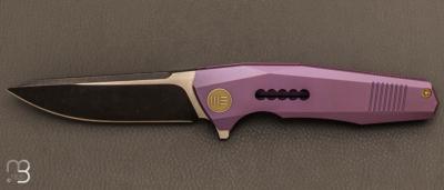  Couteau  "  Company WE603C " WE KNIFE - Purple Titanium et S35VN