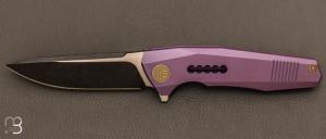  Couteau  "  Company WE603C " WE KNIFE - Purple Titanium et S35VN