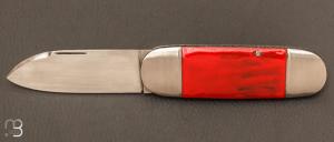  Couteau " Bouledogue " custom de Maxime Rossignol - La Forge de Max - Emaille et lame en RWL34