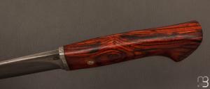   Couteau Droit de Jean Paul Sire - Cocobolo et lame damas