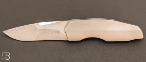   Couteau " Enigma " custom par Gustavo Thome Cecchini - GTC Custom Knives  - Titane et San-Maï