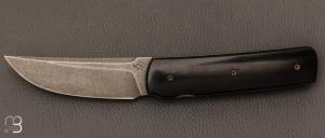   Couteau " Sanjo " custom Micarta et Elmax par Guy Poggetti