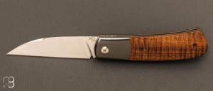  Couteau "  Swayback " custom par Maxime Belzunce - Koa et RWL34