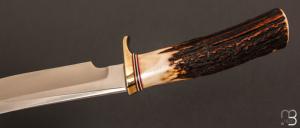 Couteau droit Randall N°4 - 6" "Big Game and Skinner" - Cerf Sambar