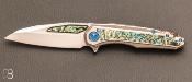 Couteau " Super Sigil " Abalone High Polish Blade par Marfione Custom Knives